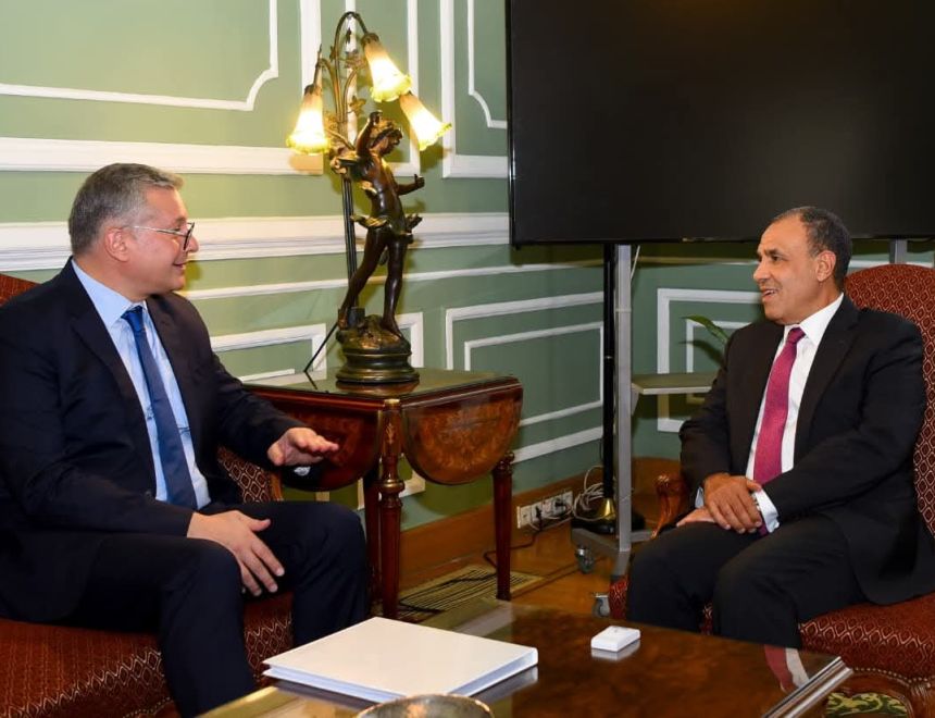وزير الخارجية يستقبل وزير البترول والثروة المعدنية