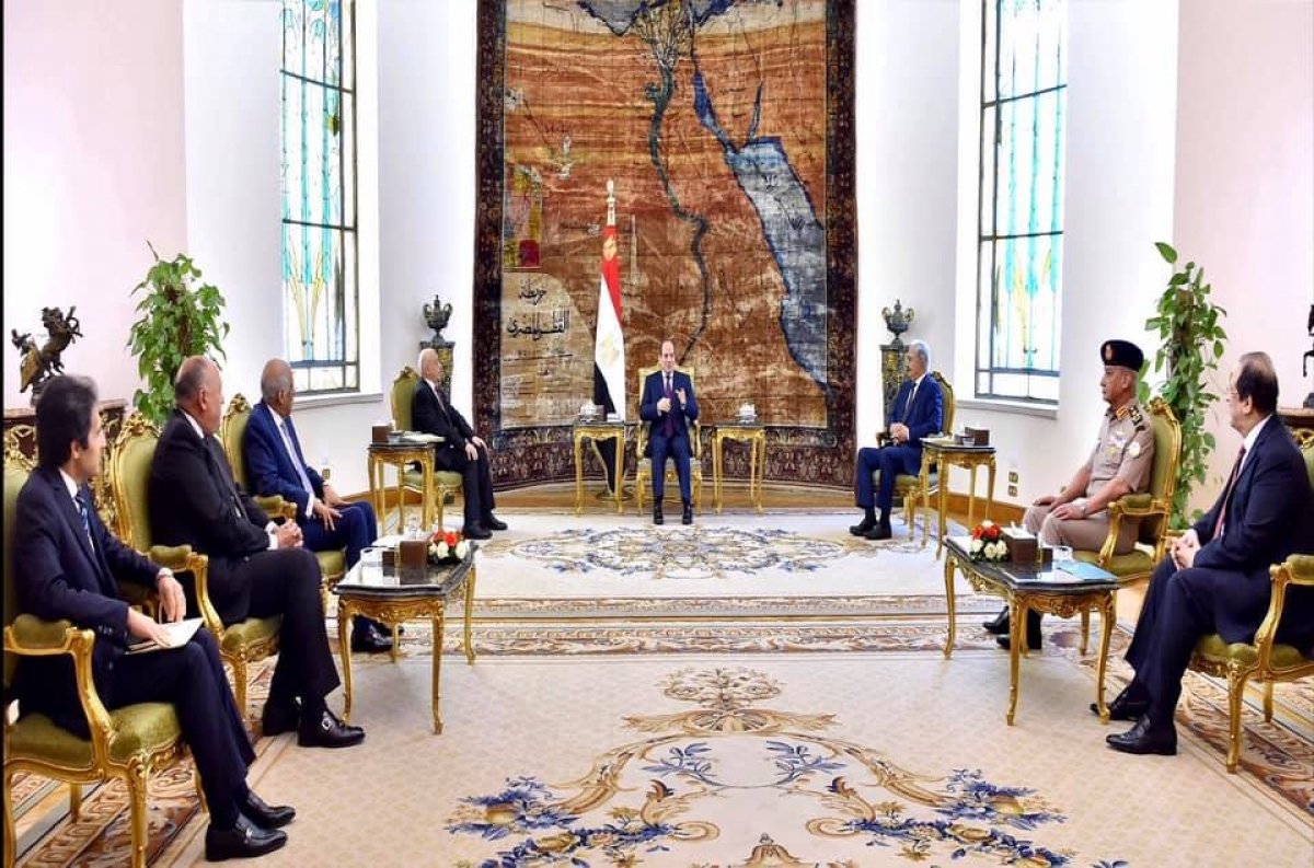 الرئيس السيسى يستقبل كل من المشير خليفة حفتر ورئيس مجلس النواب الليبى بقصر الأتحادية اليوم 