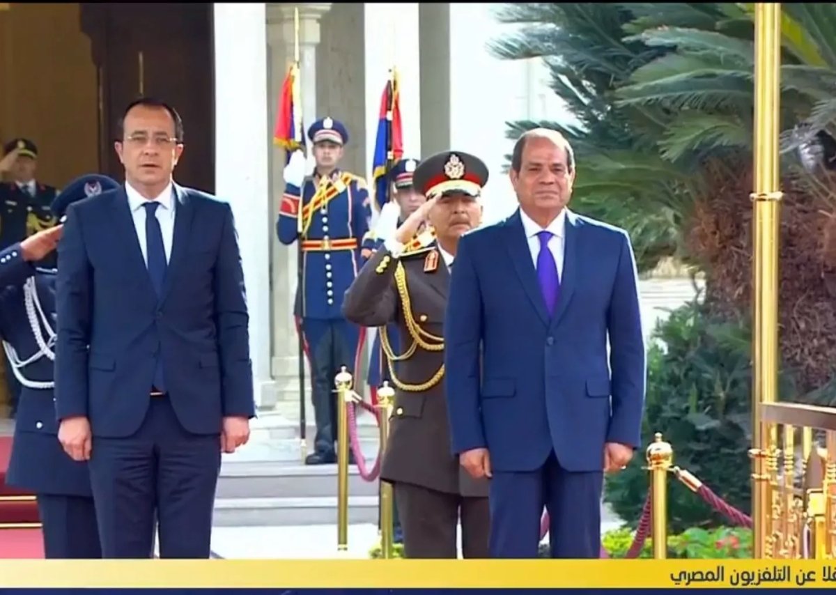 بالفيديو.. الرئيس السيسي يستقبل الرئيس "نيكوس خريستودوليدس" رئيس قبرص