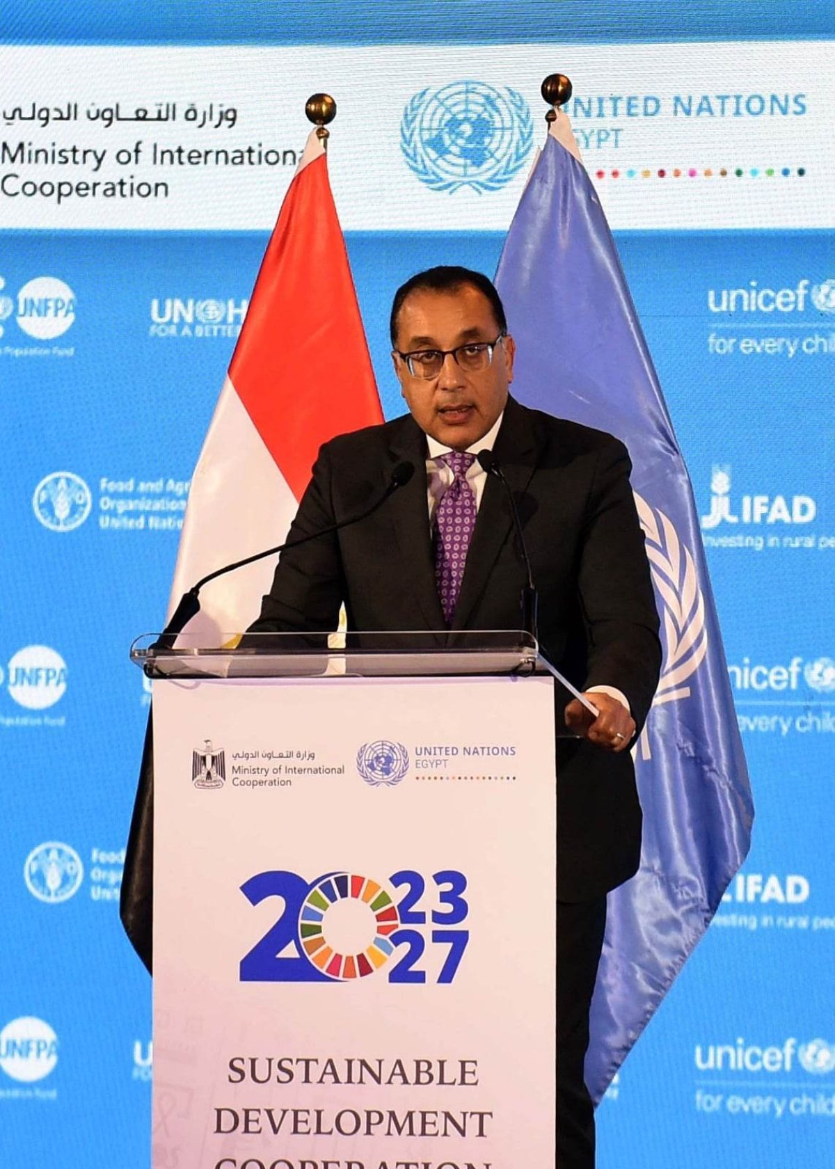 رئيس الوزراء يشارك في فعاليات إطلاق الإطار الاستراتيجي للتعاون مع الأمم المتحدة للفترة من 2023-2027