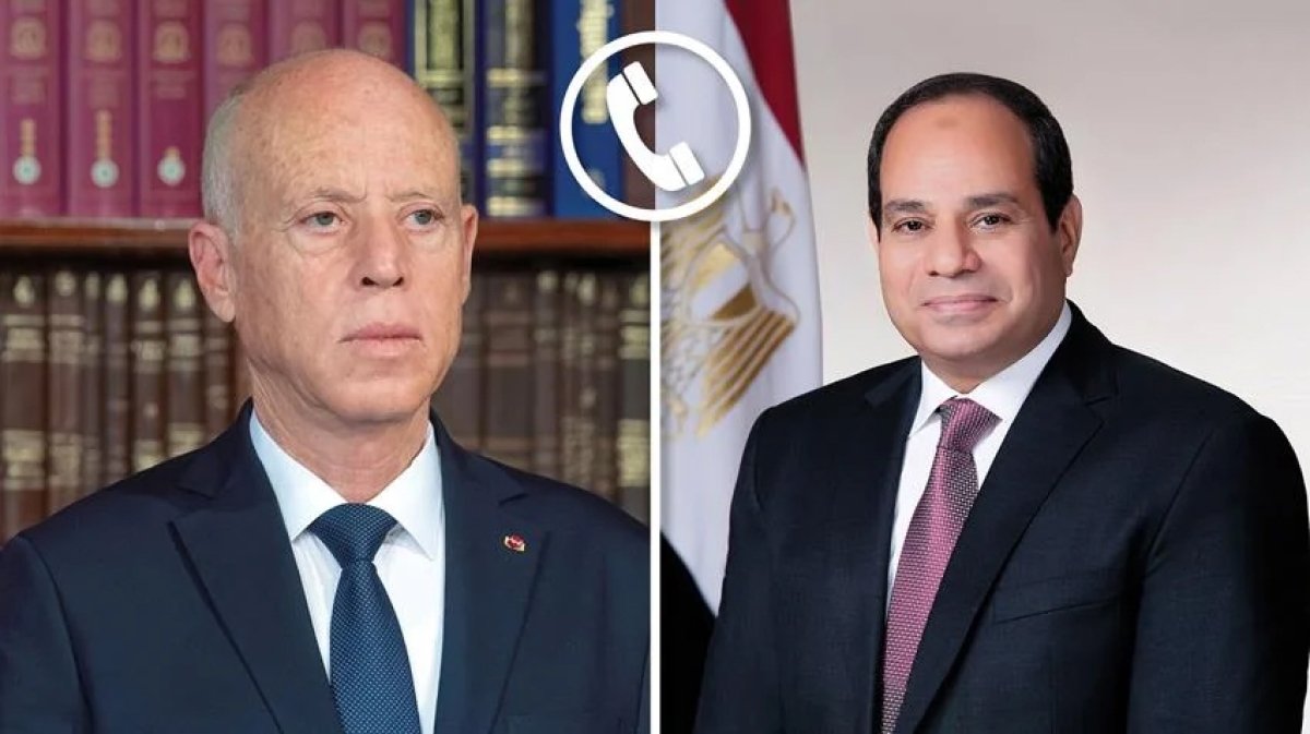 الرئيس السيسي يجري اتصالًا هاتفيًا مع رئيس الجمهورية التونسية