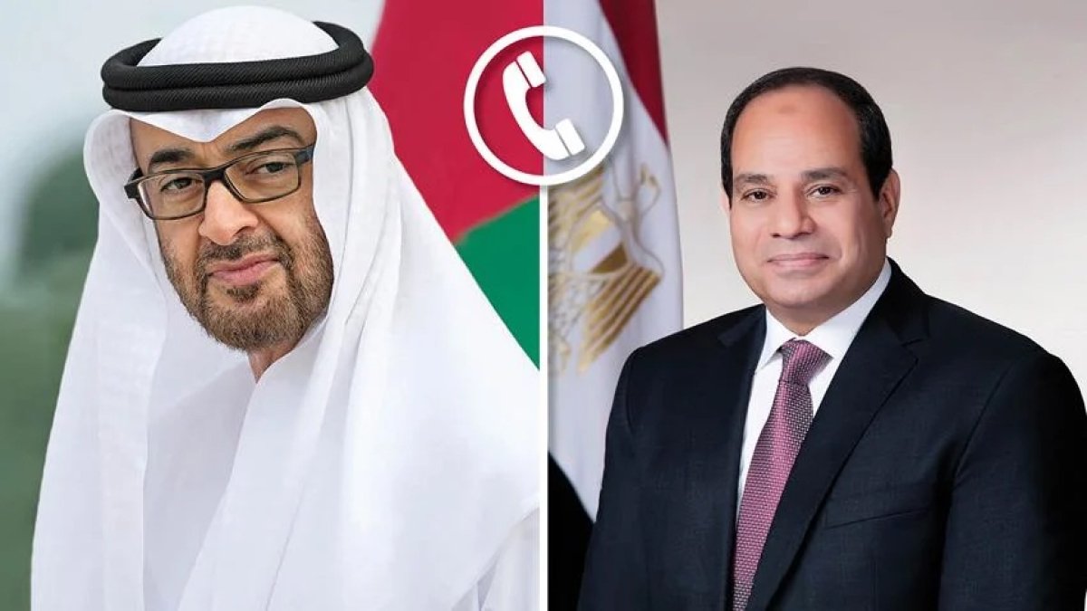 الرئيس السيسي يجري اتصالًا هاتفيًا مع رئيس دولة الإمارات العربية