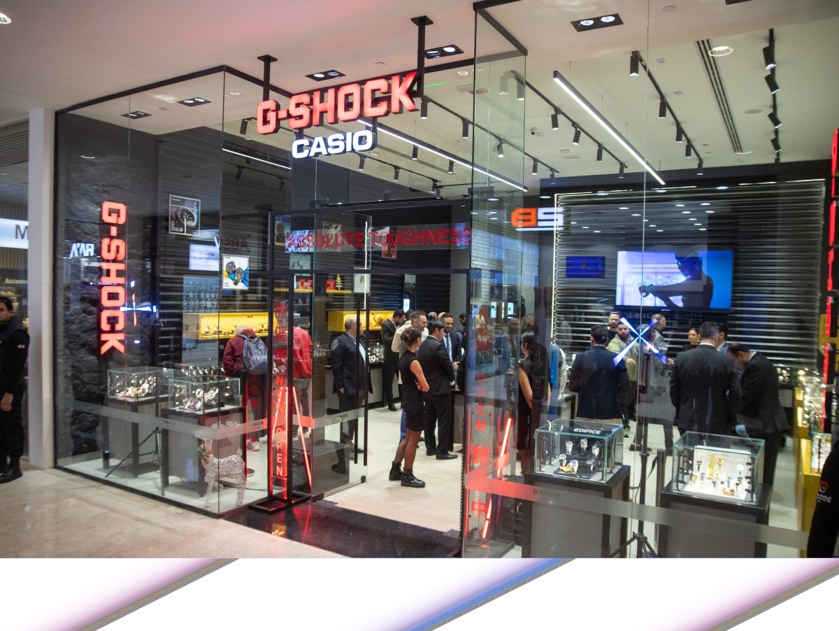 《CASIO》 تفتتح متجر 《G-SHOCK》 الجديد بكايرو فيستيفال سيتي مول بالتعاون مع 《Cairo Trading》