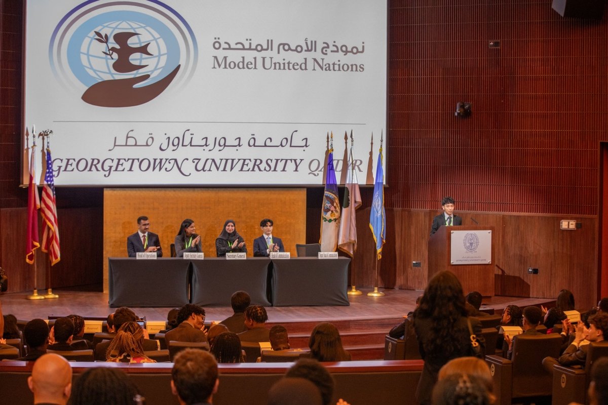 Georgetown Qatar’s Model United Nations Champions Underrepresented Voices