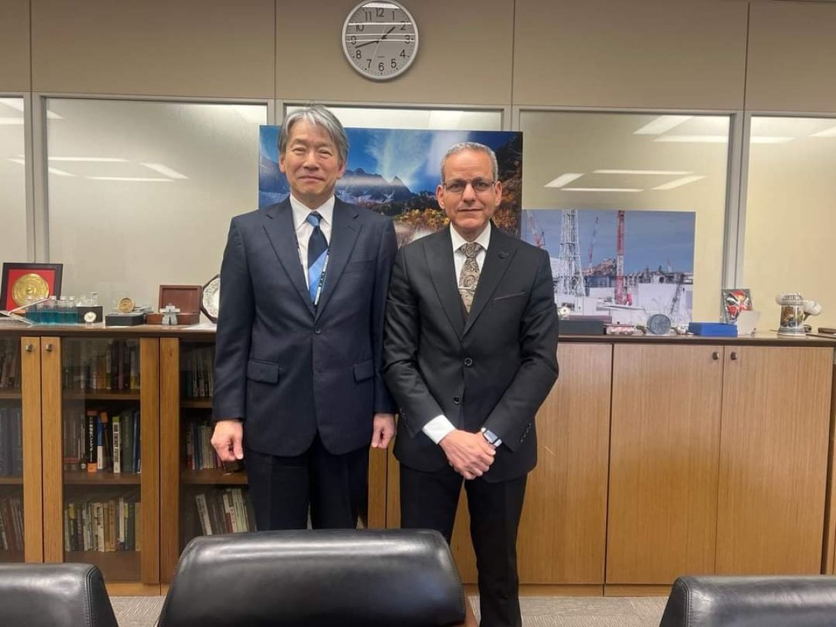 رئيس الرقابة النووية والإشعاعية يبحث مع نظيره الياباني أوجه التعاون