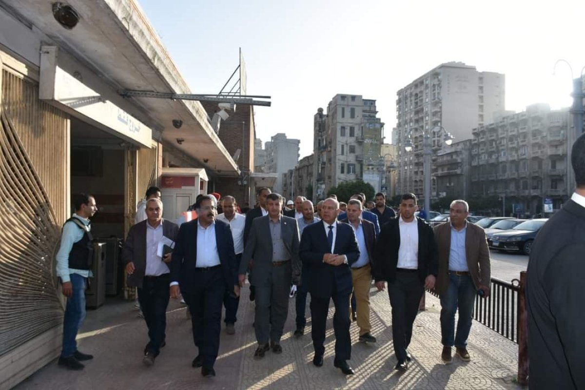 وزير النقل يتفقد مشروع  المرحلة الأولى من مترو الإسكندرية من محطة سكة حديد أبو قير وحتى محطة مصر  بطول 21.7 كم