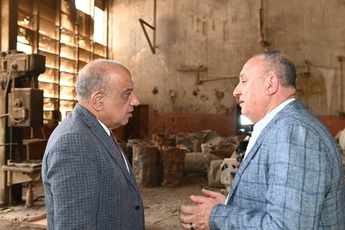  وزير قطاع الأعمال يتفقد  تطوير مصانع شركة النصر لصناعة المواسير