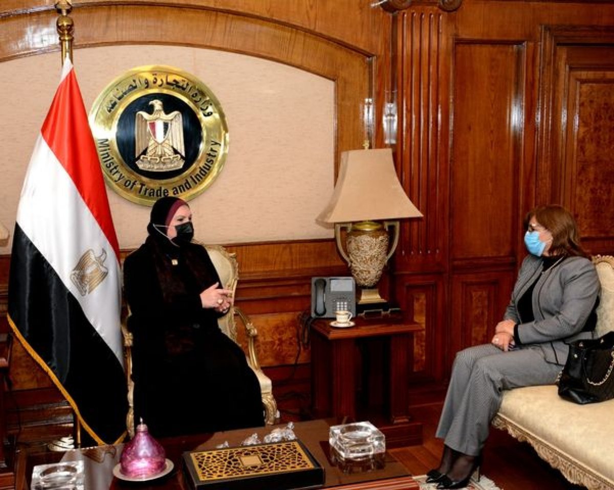 وزيرة التجارة تبحث مع رئيس بنك التنمية الصناعية للارتقاء بالصناعة المصرية وزيادة معدلات الصادرات