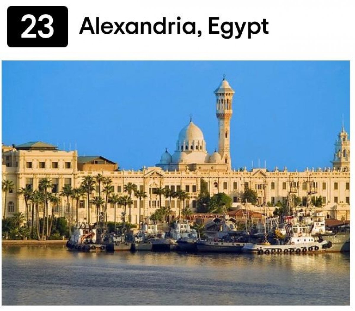 الاسكندرية ضمن أفضل الوجهات السياحية الرائجة فى العالم لعام ٢٠٢١.. حسب اختيار موقع تريب أدفايزر