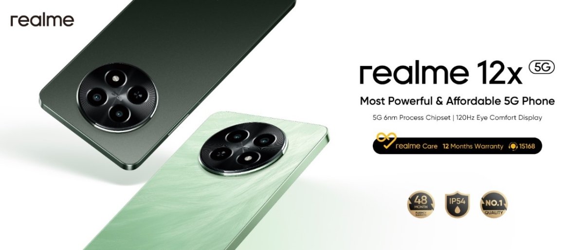 ريلمي تستعد لإطلاق realme 12x.. الأفضل بفئة الهواتف الاقتصادية مع تقنية 5G 