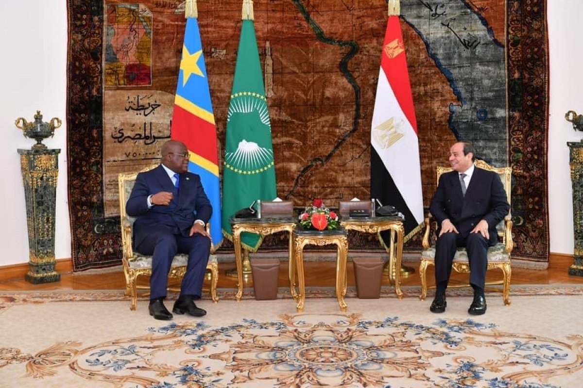  الرئيس السيسي يعرب عن تقدير مصر لجهود الرئيس الكونغولي والثقة في قدرته للتعامل مع ملف سد النهضة