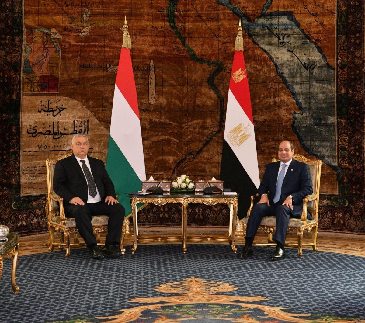 الرئيس السيسي يستقبل رئيس وزراء المجر