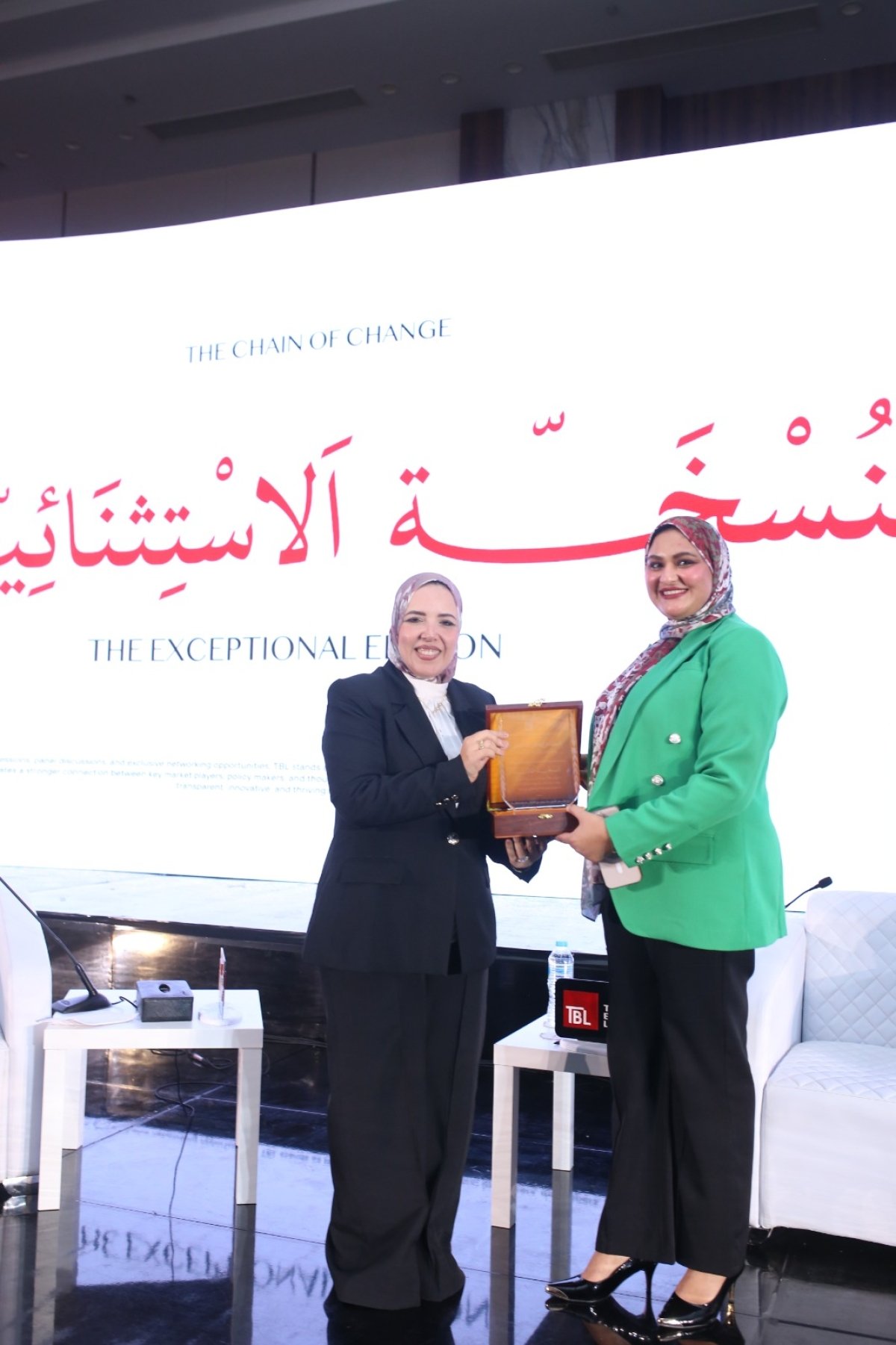 إيمان المليجي.. أول وأصغر مطورة عقارية تضيء منصة مؤتمر TBL وتؤكد: “المرأة قادرة على صناعة المستقبل العقاري