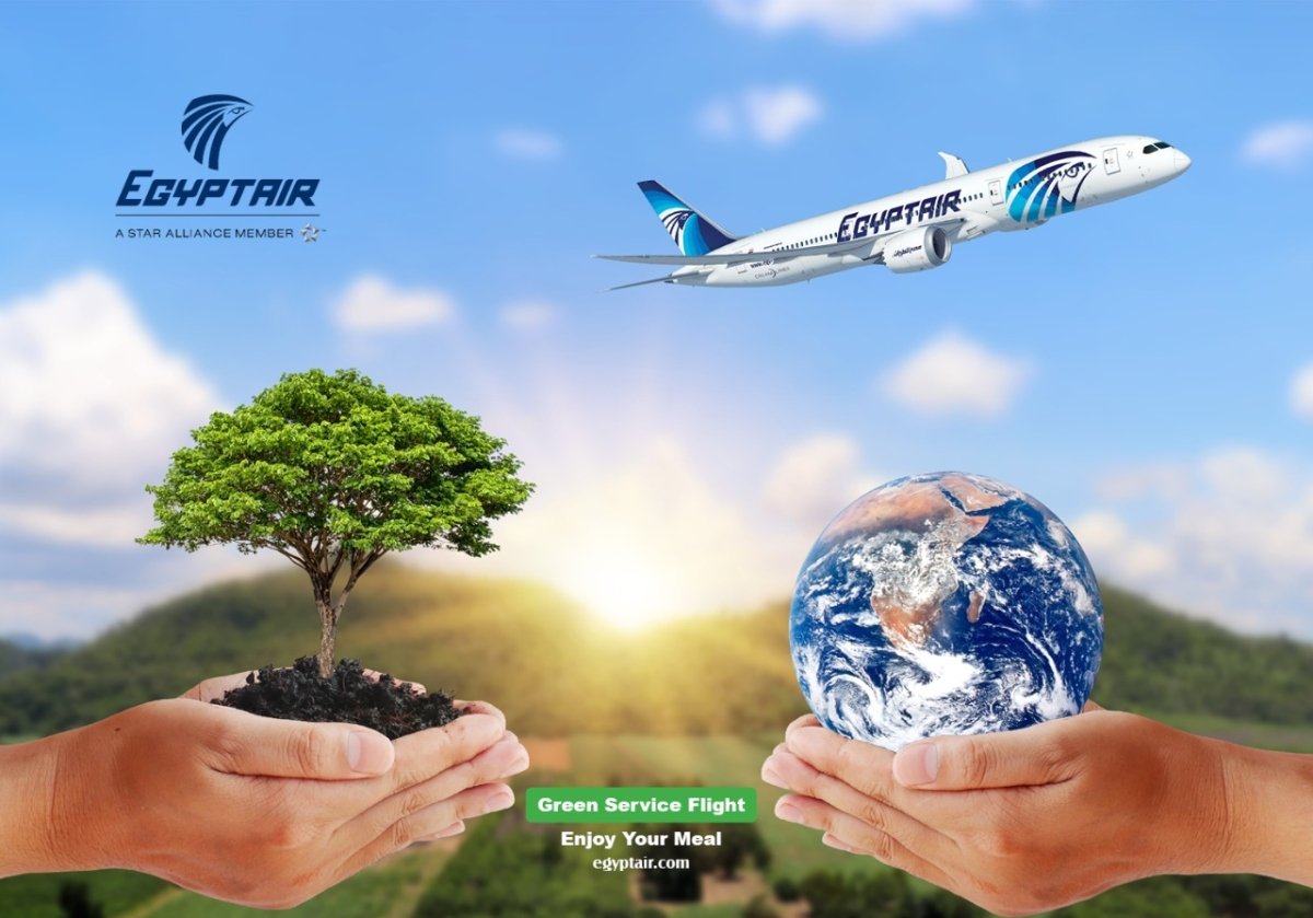 مصر للطيران تسير أول رحلة  "صديقة للبيئة " السبت المقبل