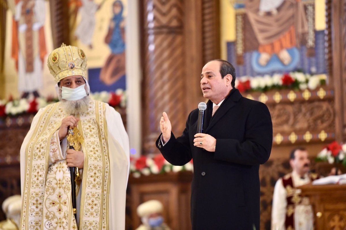 الرئيس السيسي يبعث ببرقية تهنئة إلى البابا تواضروس الثاني بمناسبة عيد القيامة المجيد