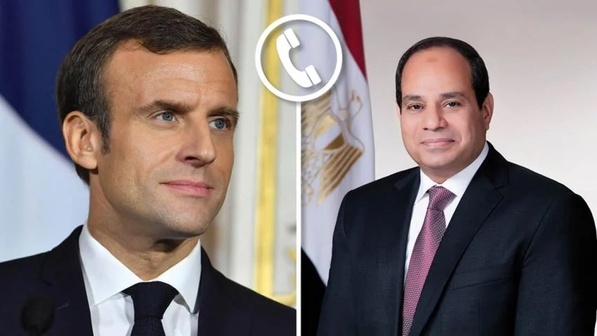 الرئيس السيسي يجري اتصالًا هاتفيًا مع الرئيس الفرنسي