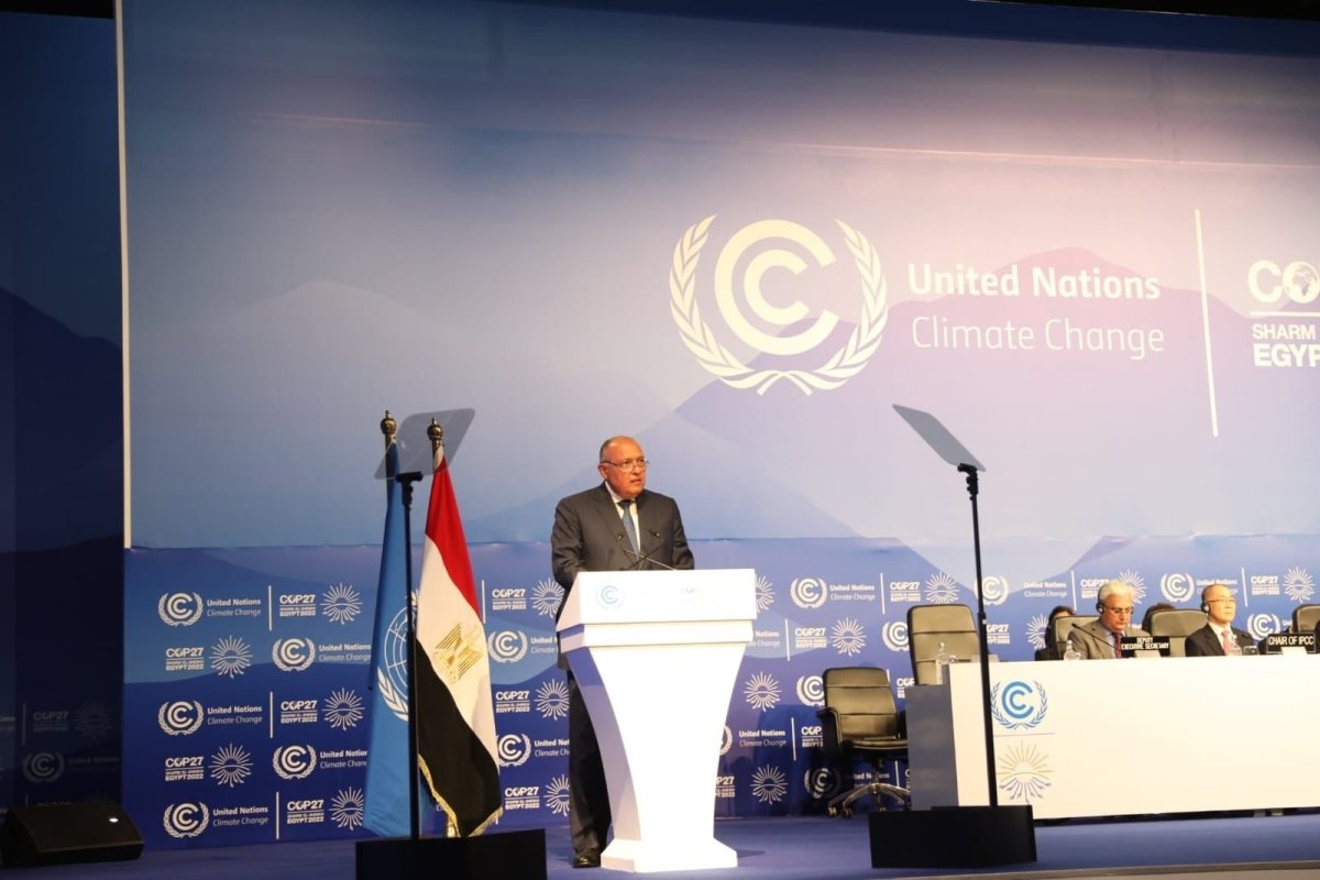 انتخاب سامح شكري رئيساً لمؤتمر COP27 في جلسته الافتتاحية