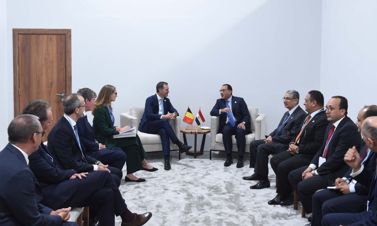 رئيس الوزراء يلتقى ممثلى تحالف بلجيكي للشركات المتخصصة فى مجال الطاقة والهيدروجين الأخضر