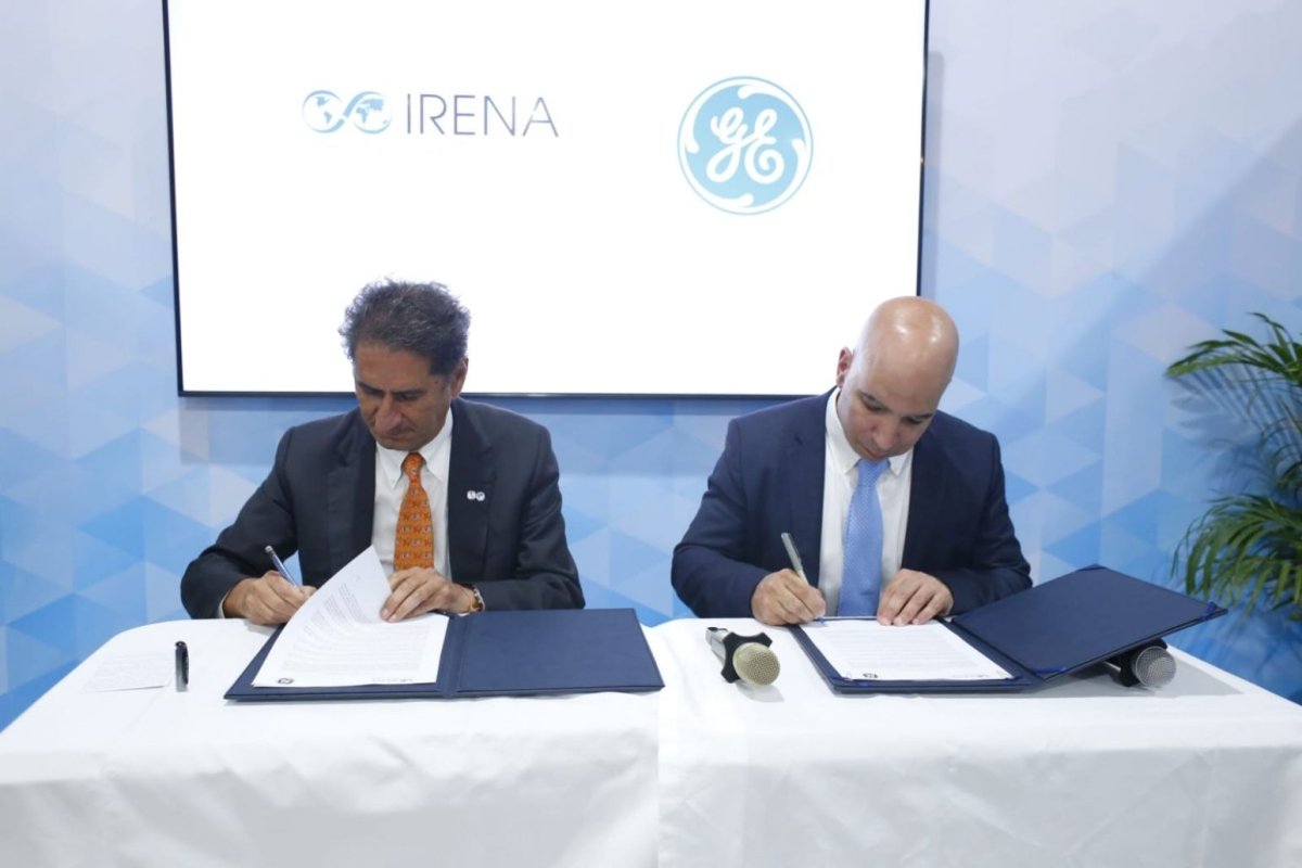 "جنرال إلكتريك" والوكالة الدولية للطاقة المتجددة "آيرينا" تبرمان اتفاقية شراكة دعماً للأجندة العالمية للتغير المناخي 