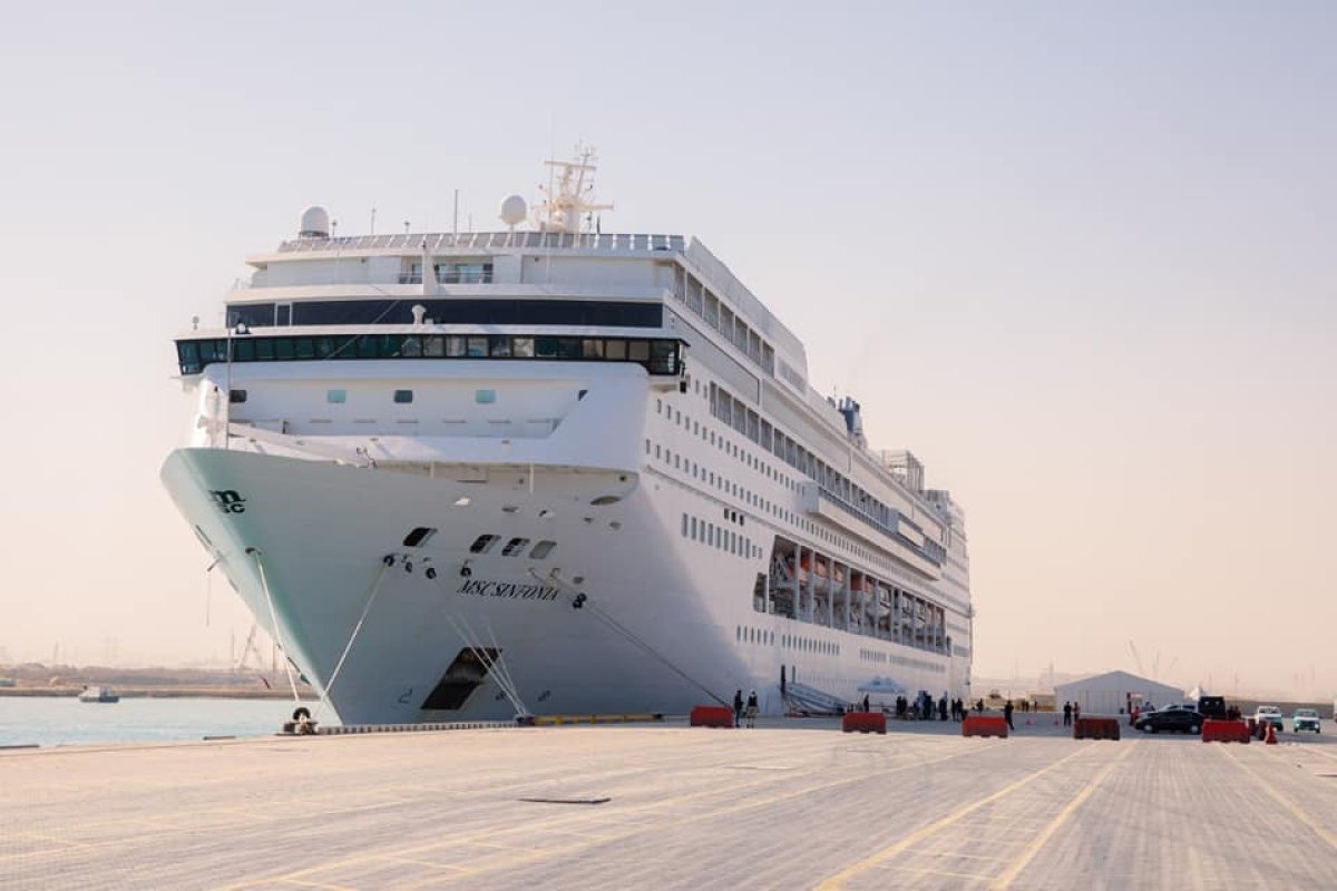 لأول مرة..  ميناء السخنة يستقبل الفندق العائم  MSC Splendid برحلات سياحية منتظمة