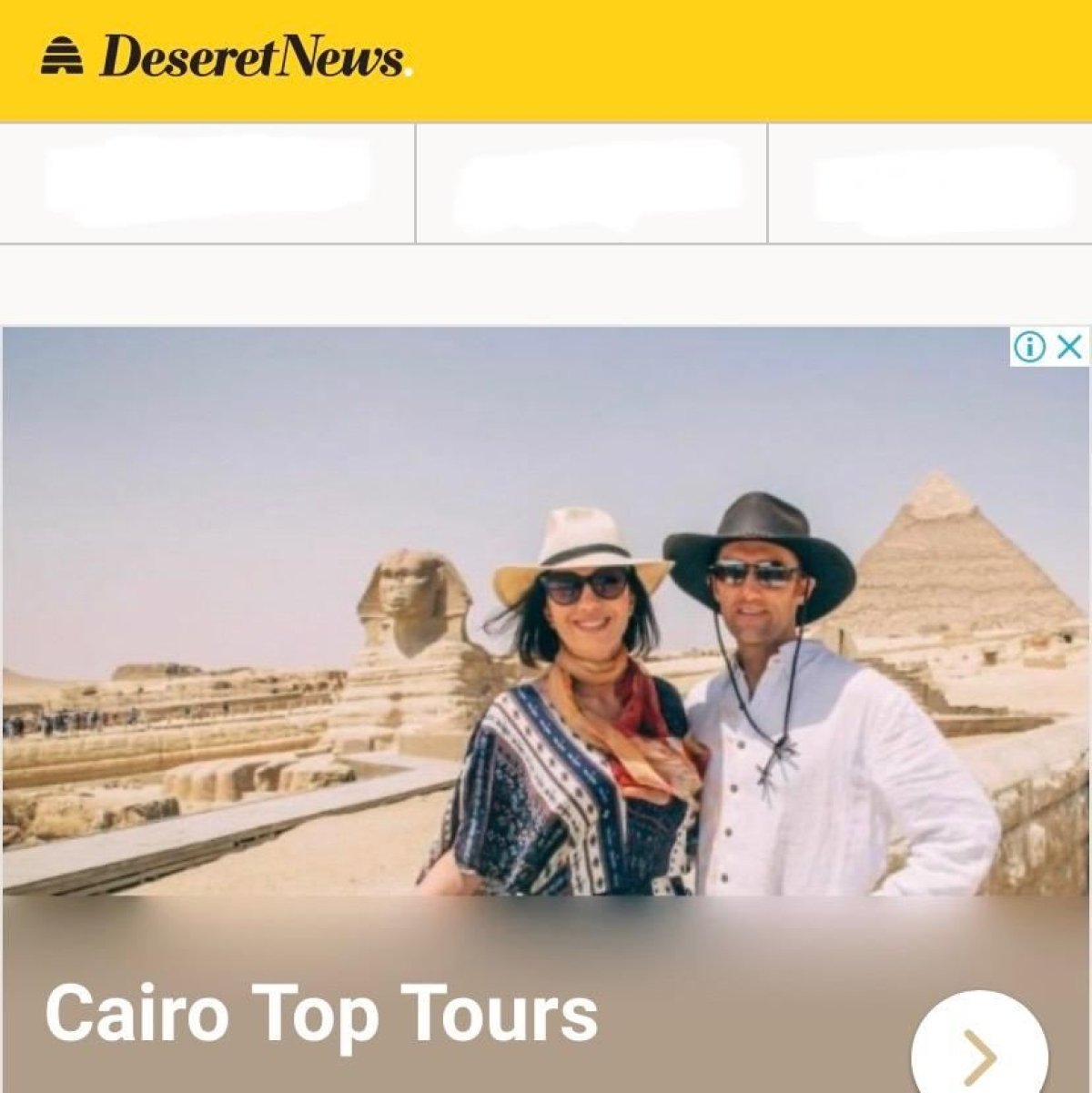 Desert News: المقصد السياحي المصري ضمن أفضل خمسة وجهات الأكثر إقبالاً خلال عام 2023