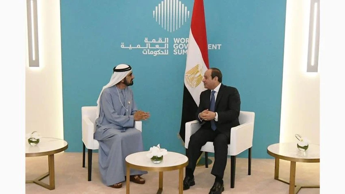 الرئيس السيسي يلتقي نائب رئيس دولة الإمارات رئيس مجلس الوزراء حاكم إمارة دبي