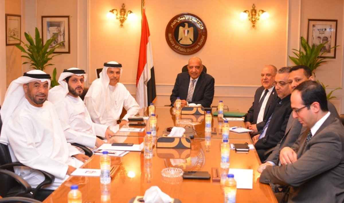 وزير قطاع الأعمال يستقبل الرئيس التنفيذي لـشركة "الإمارات العالمية للألمنيوم"
