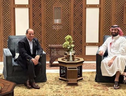 الرئيس السيسي يعرب عن سعادته بلقاء شقيقه سمو الأمير محمد بن سلمان