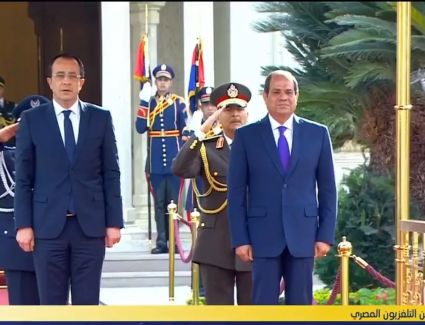 بالفيديو.. الرئيس السيسي يستقبل الرئيس "نيكوس خريستودوليدس" رئيس قبرص