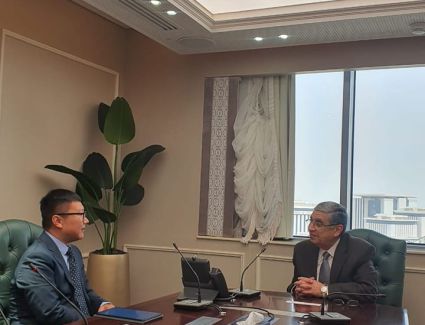 وزير الكهرباء يستقبل الرئيس التنفيذى لشركة CTGI  الصينية والوفد المرافق له