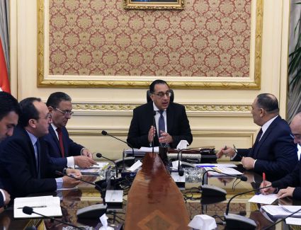 مدبولي يستعرض مع مدير"الوطني لتخطيط استخدامات أراضي الدولة" عددا من الموضوعات محل الدراسة بالمركز