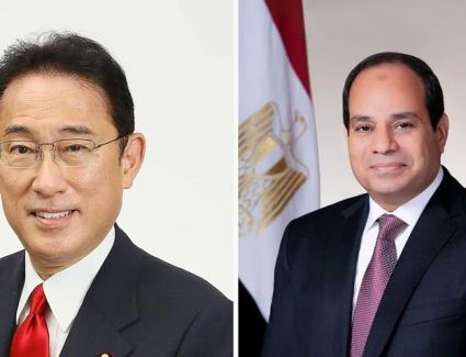 الرئيس السيسي يعقد قمة ثنائية مع رئيس الوزراء الياباني بقصر الاتحادية