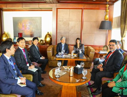 "المشاط" تلتقي الرئيس العالمي لمجموعة تمويل البيئة والبنية التحتية ببنك اليابان للتعاون الدولي "جيبيك"