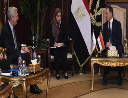 وزير الداخلية يستقبل المفوض السامى لشئون اللاجئين بالأمم المتحدة