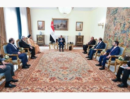 الرئيس السيسي يستقبل رئيس تيار الحكمة العراقي