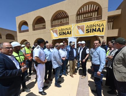 وزير الإسكان يصل مدينة سانت كاترين لتفقد مكونات مشروع "تطوير موقع التجلى الأعظم فوق أرض السلام"