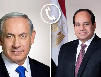 الرئيس السيسي يتلقى اتصالًا هاتفيًا من رئيس الوزراء الإسرائيلي