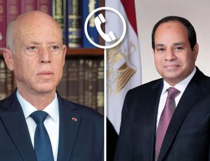 الرئيس السيسي يجري اتصالًا هاتفيًا مع رئيس الجمهورية التونسية