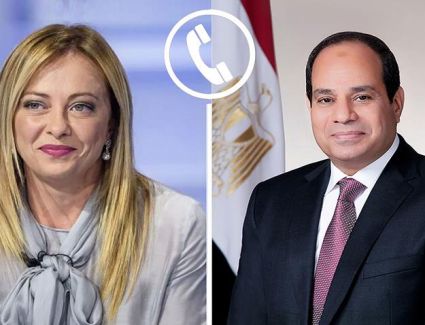 الرئيس السيسي يتلقى اتصالًا هاتفيًا من رئيسة وزراء إيطاليا