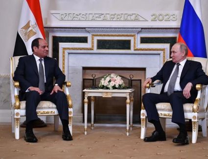 الرئيس السيسي يلتقي الرئيس الروسي في "قصر قسطنطين" بمدينة سان بطرسبرج