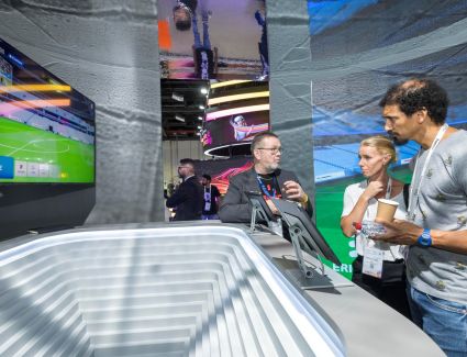 Ericsson catches visitors’ attention at GITEX Global 2023 with its immersive sports demo