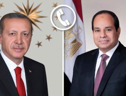 《أردوغان》 يثمن الدور المصري في تنسيق الجهود الإنسانية وتعزيز مسار السلام