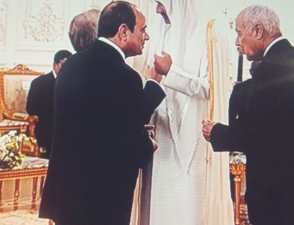 الرئيس السيسي يستقبل  الزعماء والقادة المشاركين في قمة القاهرة للسلام 2023 