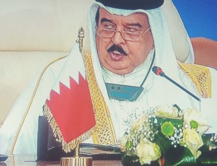 ملك البحرين: نرفض أي محاولات لتهجير شعب غزة من أرضه وأرض أجداده