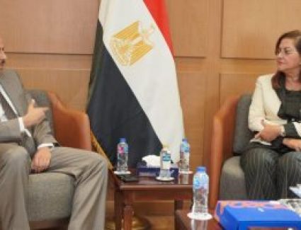  وزيرة التخطيط تلتقى المدير العام للمعهد العربي للتخطيط بالكويت لبحث تعزيز سبل التعاون