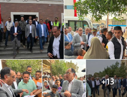 «مدبولي» يواصل مترجلاً متابعة مشروعات المبادرة الرئاسية «حياة كريمة» بقرية الريان بالفيوم