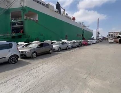 اقتصادية قناة السويس: ميناء غرب بورسعيد يستقبل 3874 سيارة لذوى الهمم