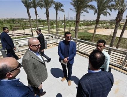 رئيس جهاز العاصمة الإدارية يتفقد سير العمل بالحدائق المركزية