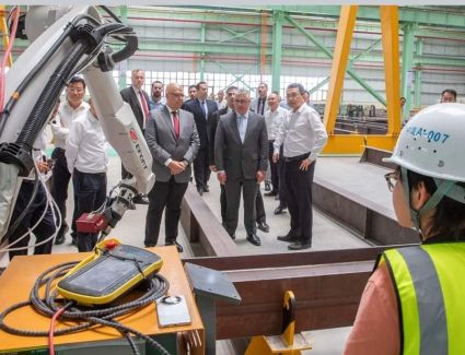 اقتصادية قناة السويس تشهد افتتاح مصنع CSCEC لتصنيع الهياكل الفولاذية