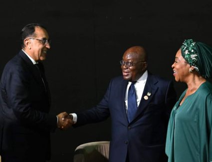 رئيس الوزراء يلتقي رئيس جمهورية غانا